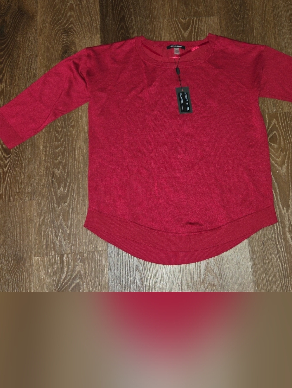 NWT Cable & Gauge Red Crewneck Medium Sweater